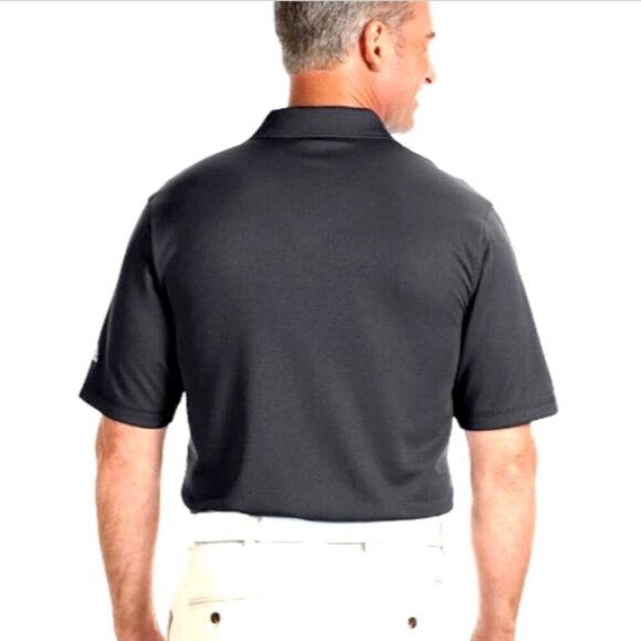 Adidas A170 ClimaLite Solid Golf Polo Shirt Men's XL Black #345F - Picture 2 of 11